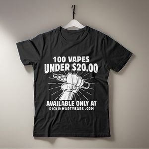 Custom rickinmortybars.com black tee